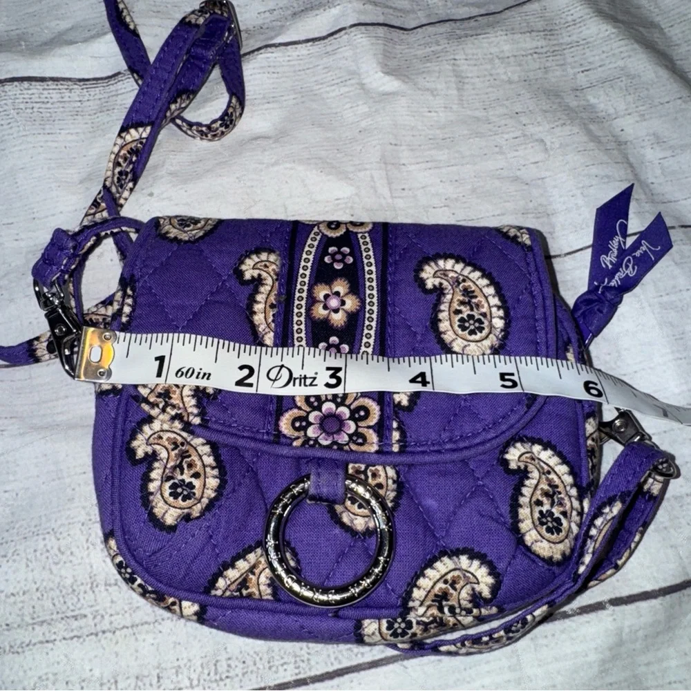 Vera Bradley Purple Mini Crossbody Bag Purse - Picture 5 of 5